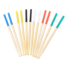 Load image into Gallery viewer, Maplewood 5A Drumsticks with Coloured Grip Handles – Non-Slip, Lightweight &amp; Durable
