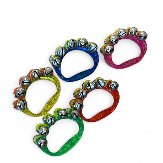 Kids sleigh bells with colorful plastic handles