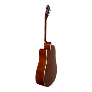 Kiltra Full Size Acoustic Guitar Gloss Sunburst, dreadnought body
