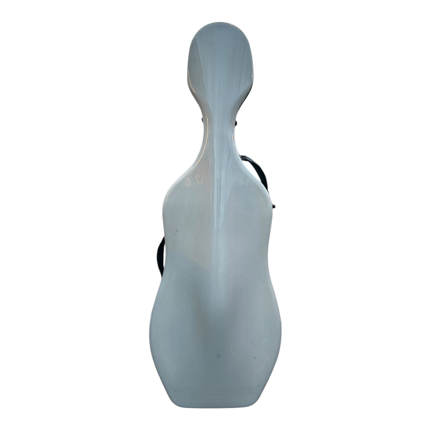 Lightweight Kyliesman cello hard case with wheels in maroon, black, and white finishes
