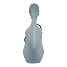 Charger l&#39;image dans la galerie, Lightweight Kyliesman cello hard case with wheels in maroon, black, and white finishes

