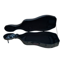 Charger l&#39;image dans la galerie, Lightweight Kyliesman cello hard case with wheels in maroon, black, and white finishes

