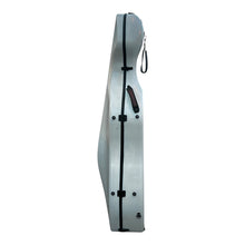 Charger l&#39;image dans la galerie, Lightweight Kyliesman cello hard case with wheels in maroon, black, and white finishes

