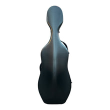 Charger l&#39;image dans la galerie, Lightweight Kyliesman cello hard case with wheels in maroon, black, and white finishes

