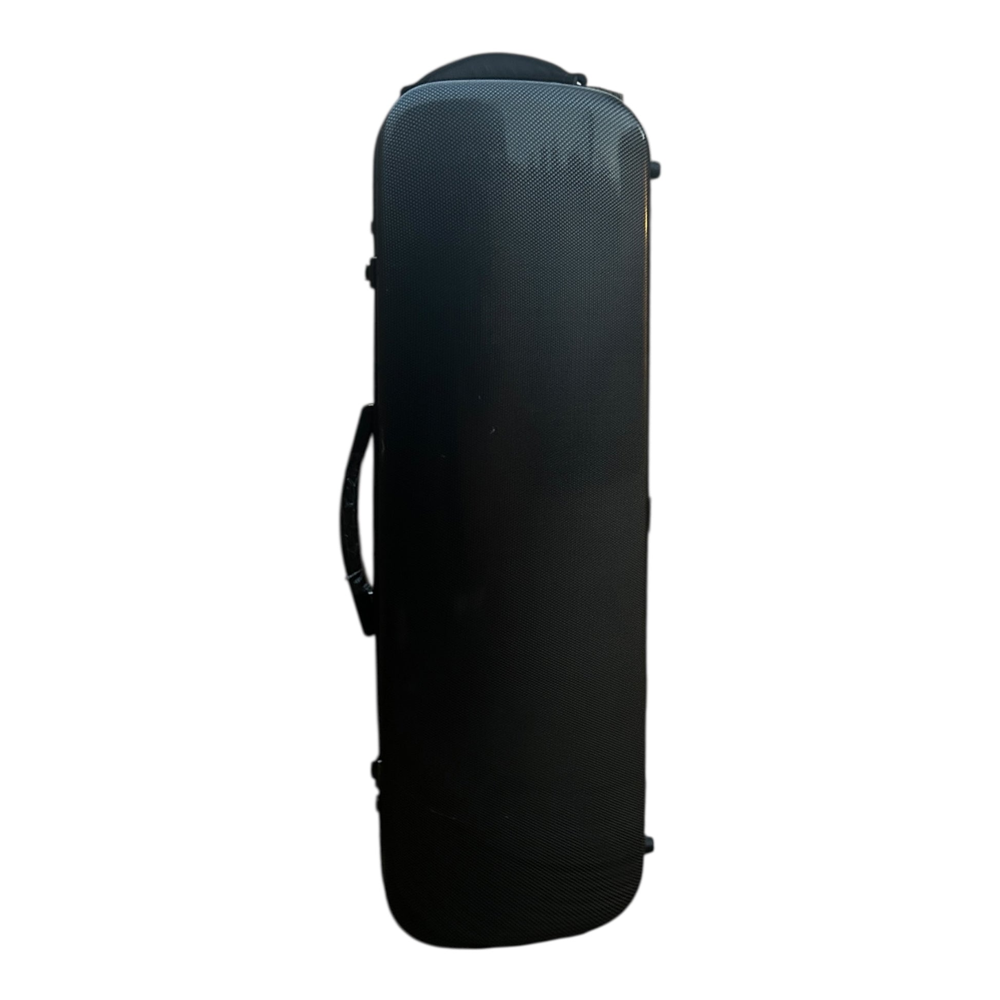 Polycarbonate oblong violin case in black finishes
