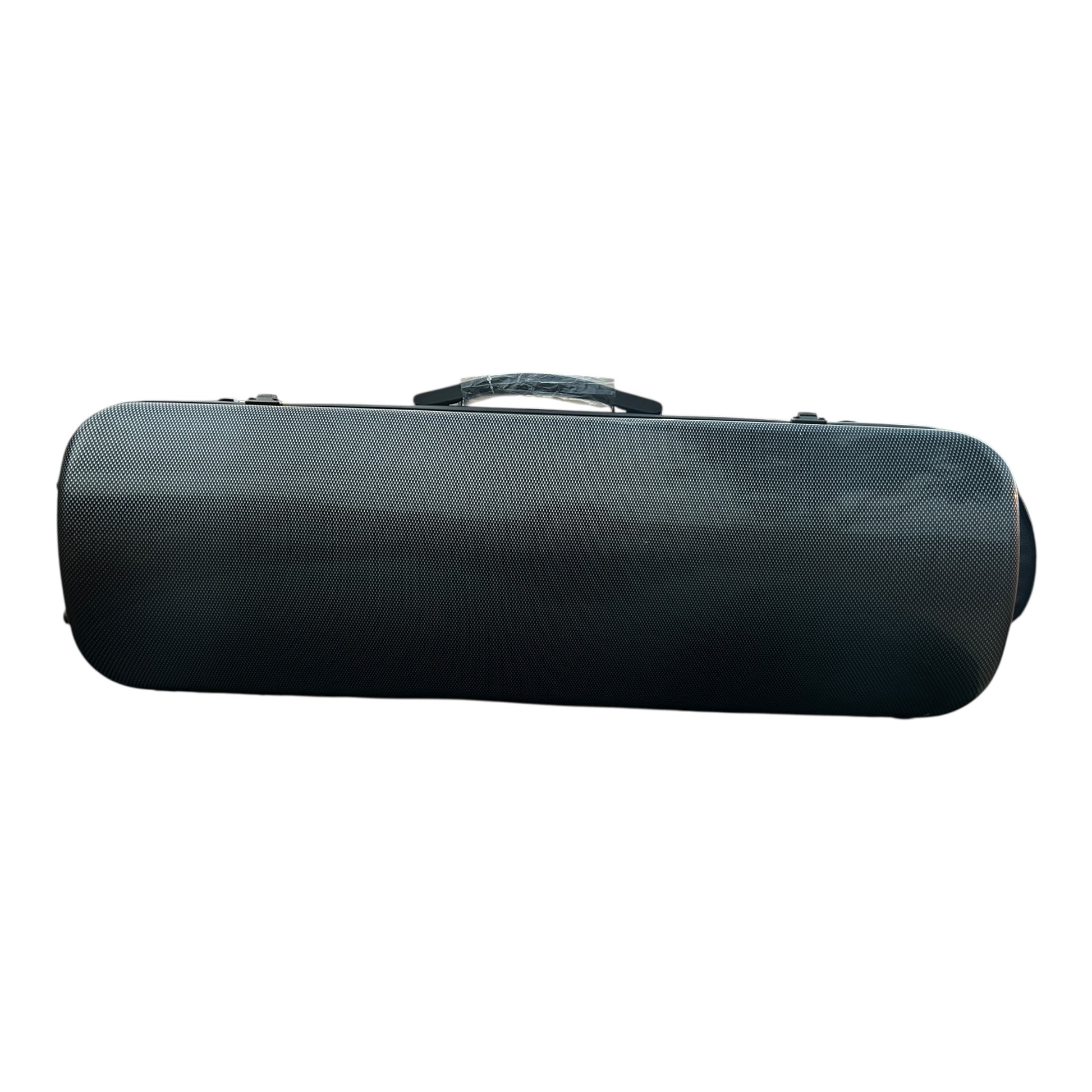 Polycarbonate oblong violin case in black finishes
