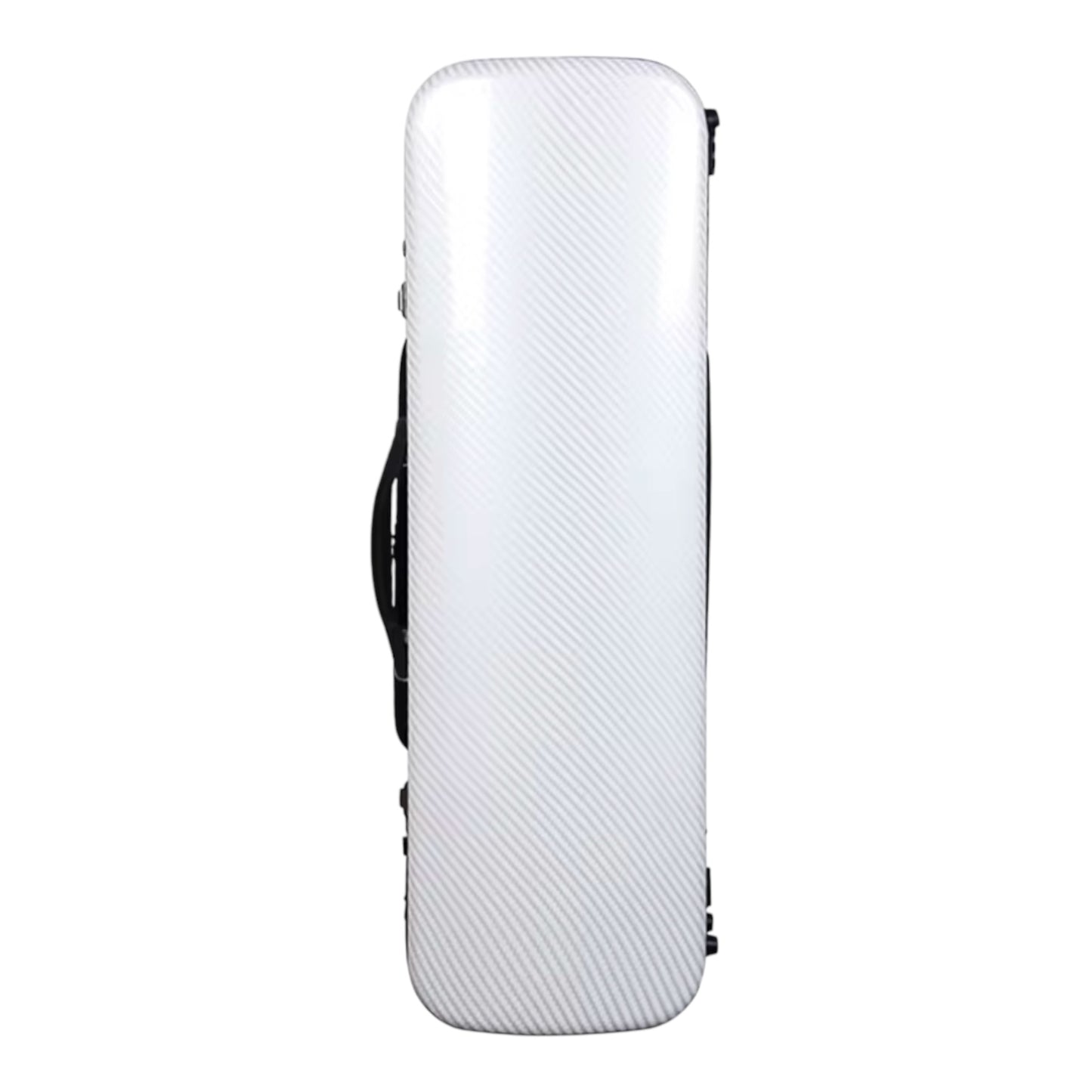 Polycarbonate oblong violin case in black finishes
