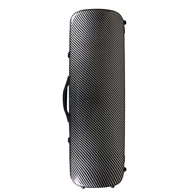 Polycarbonate oblong violin case in black finishes
