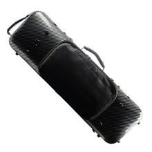 Load image into Gallery viewer, Polycarbonate oblong violin case in black finishes

