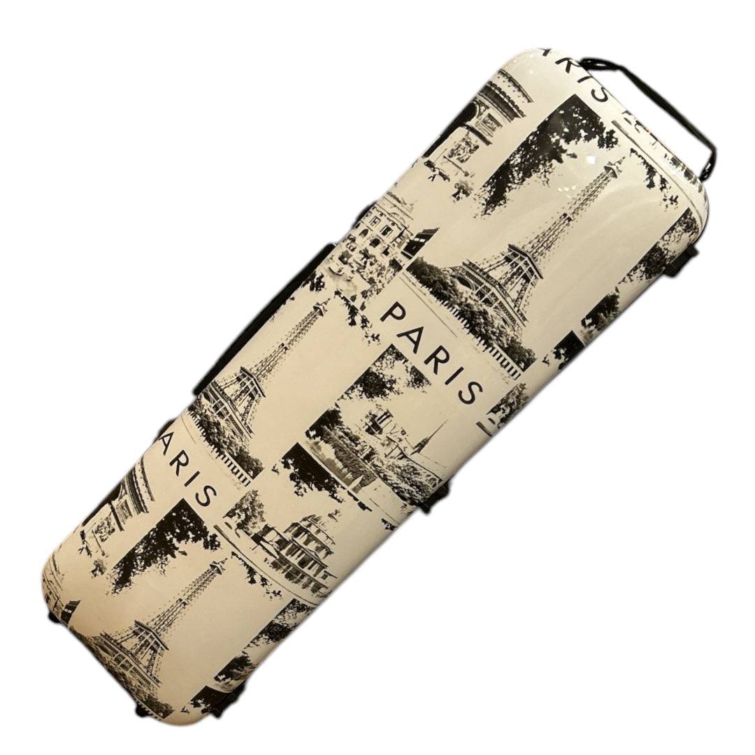 Polycarbonate oblong violin case in black finishes
