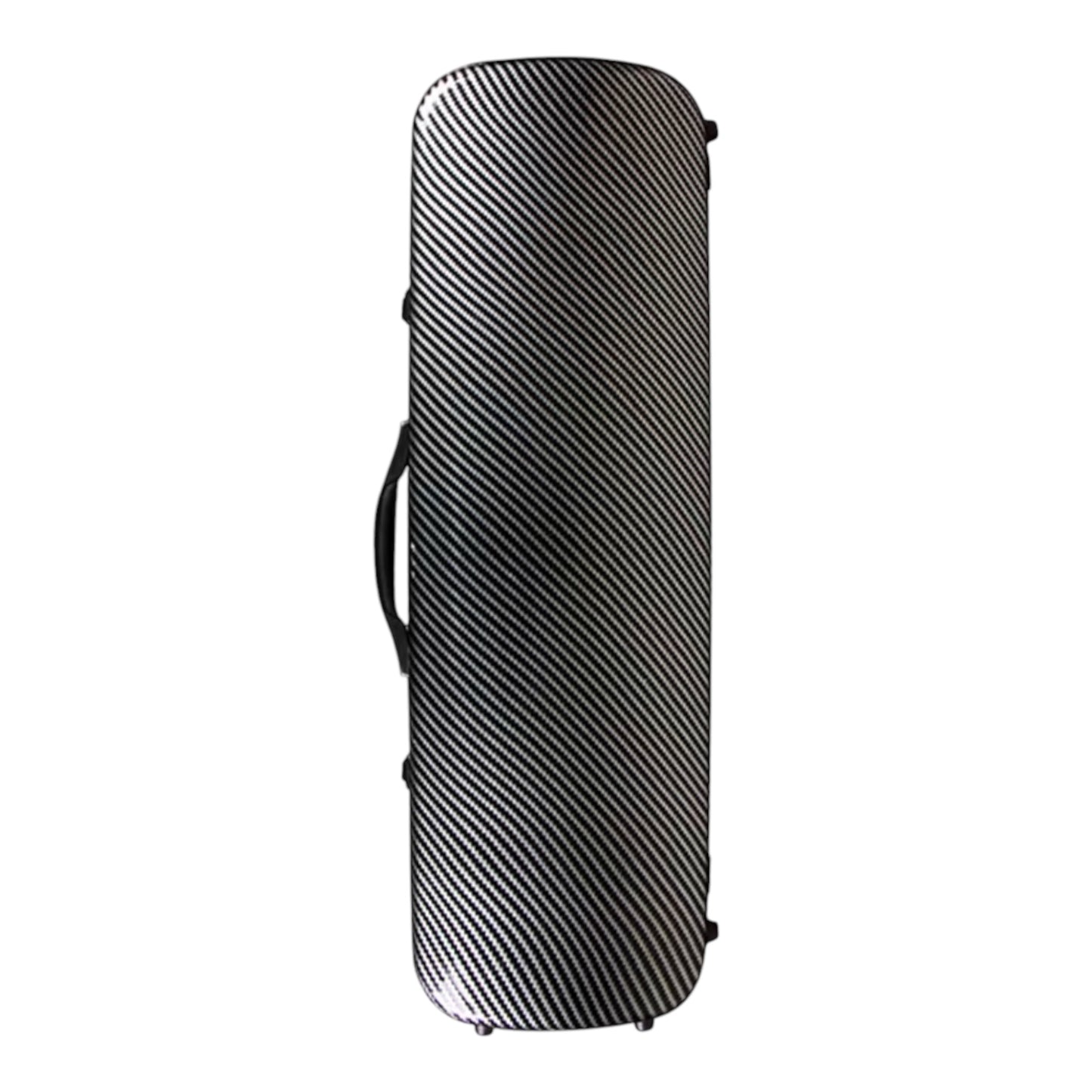 Polycarbonate oblong violin case in black finishes
