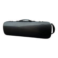 Load image into Gallery viewer, Polycarbonate oblong violin case in black finishes

