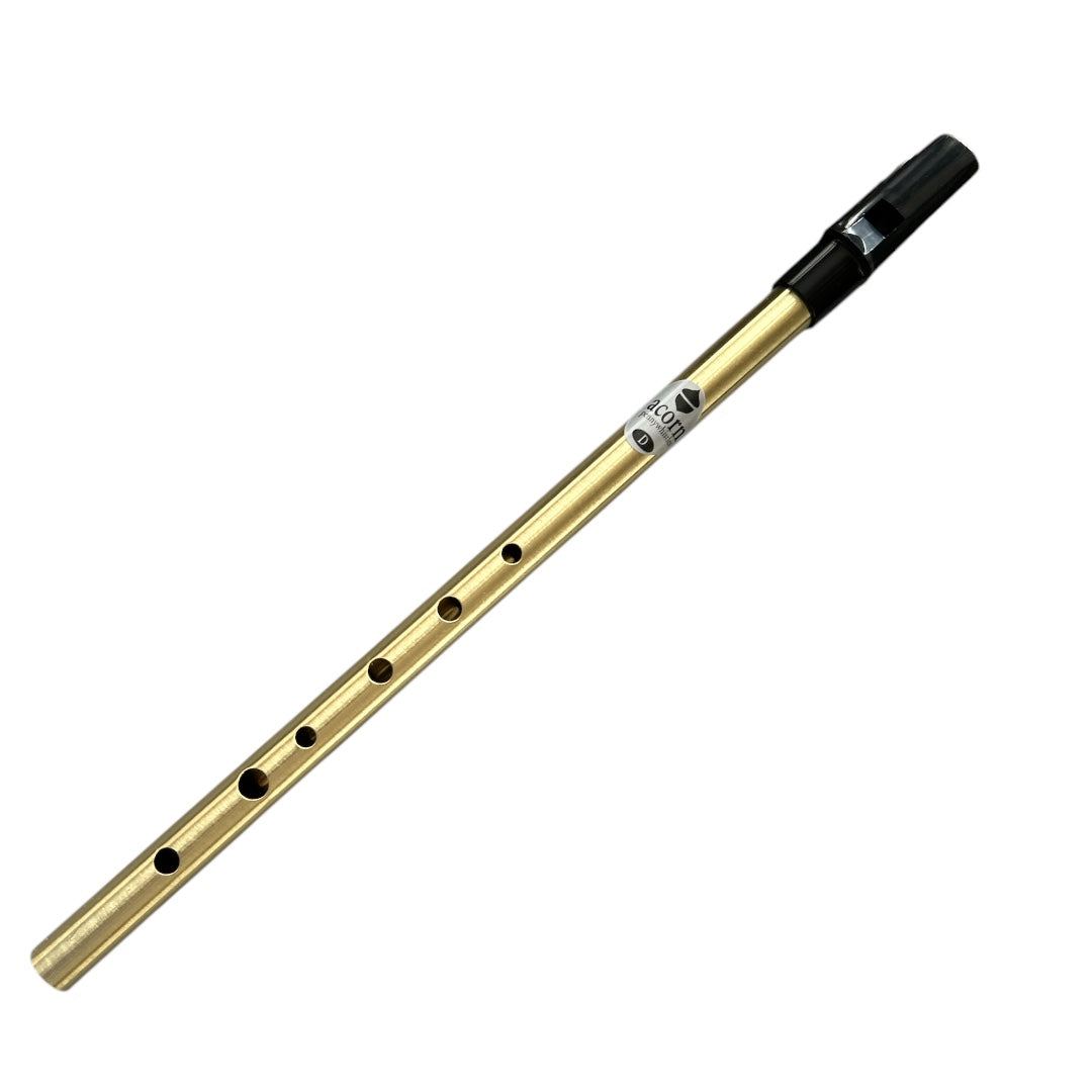 Brass Acorn D pennywhistle with custom name engraving

