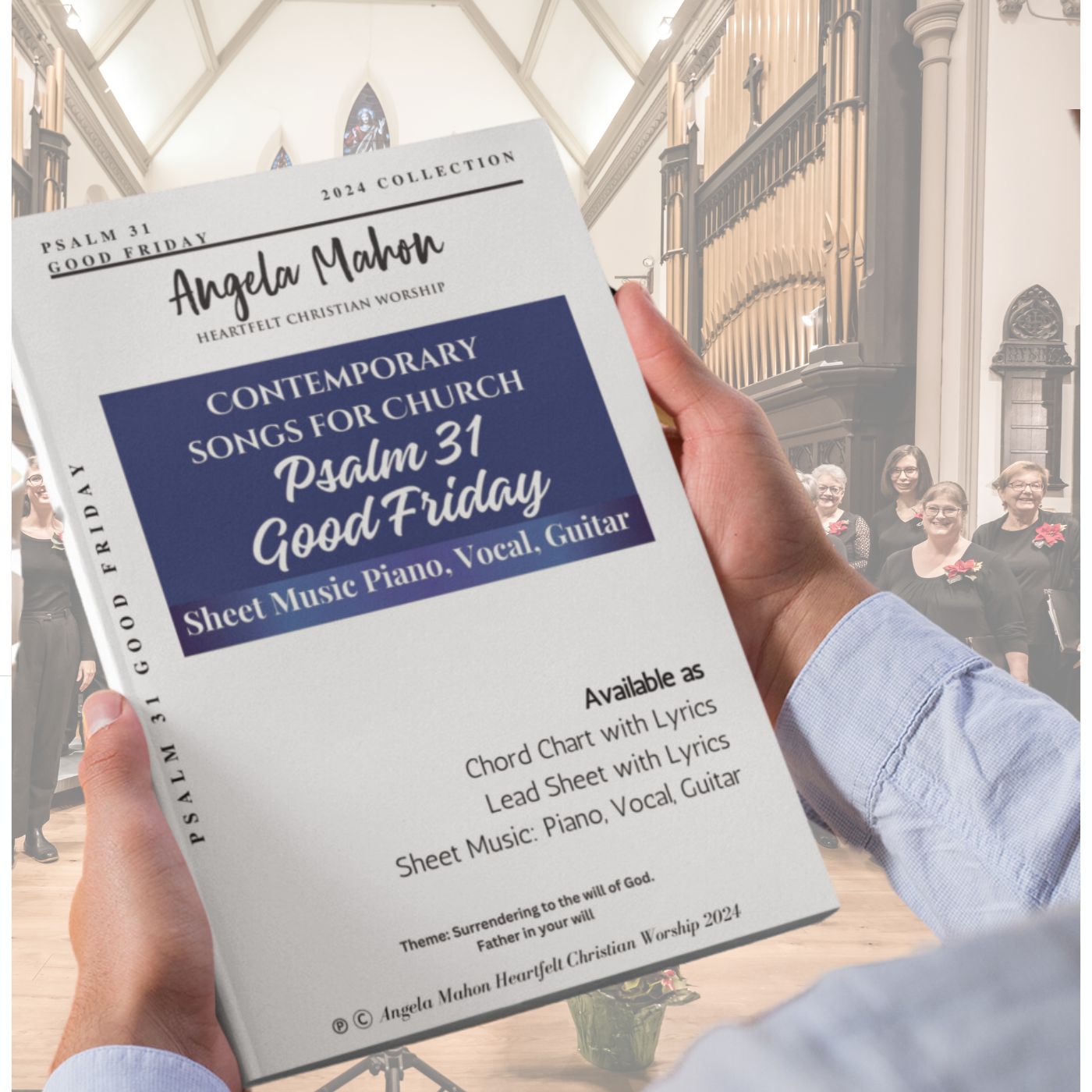 Physical sheet music for Lent and Good Friday worship

