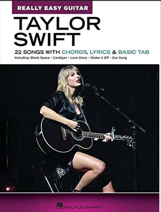 Beginner guitar book featuring Taylor Swift chord songs and lessons

