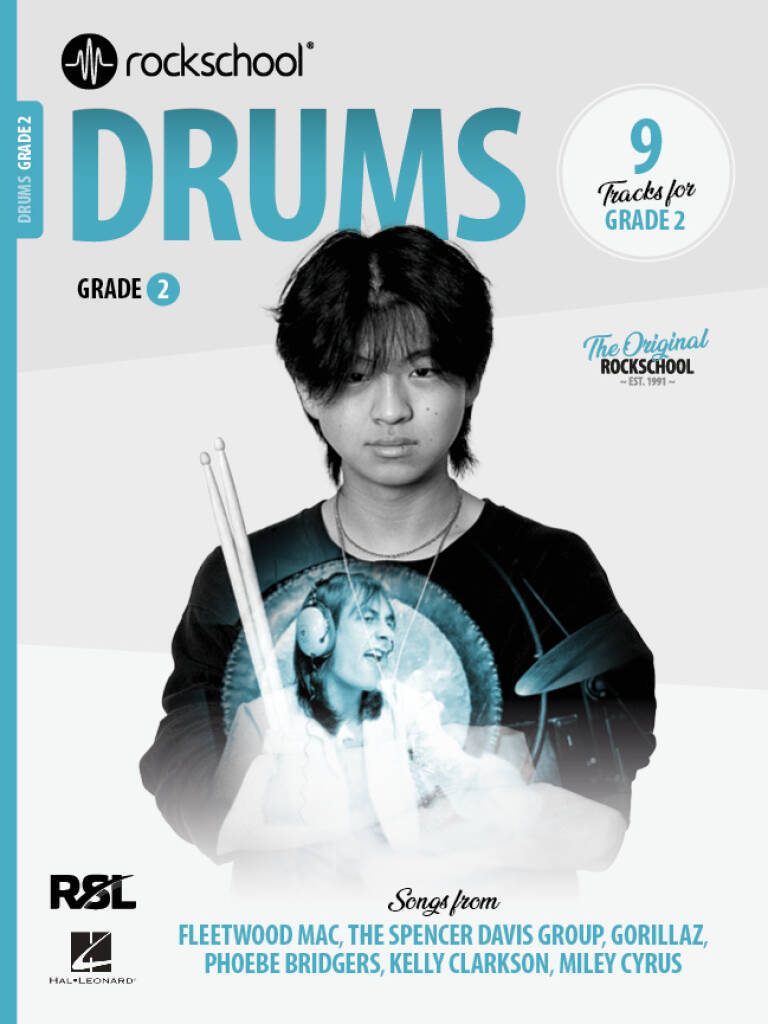 Learn Drums with Rockschool Grade 2 2024 Featuring Pop Rock Tracks

