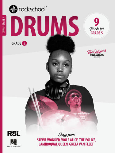 Sample drum notation from Rockschool Grade 5 2024 book

