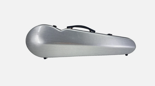 Contour Violin Case – Lightweight Polycarbonate & Protective (4/4 Size) - Silver