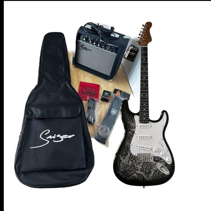 Smiger LC2W Electric Guitar – Complete Bundle