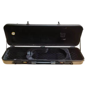 Violin Oblong Hard Shell Case with Soft Flannelette Interior and Combination Lock.