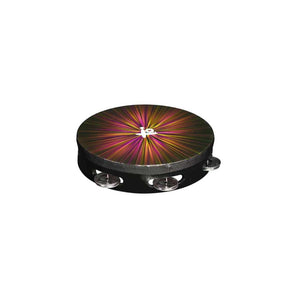 Colourful Siam oak tambourine for classroom music sessions

