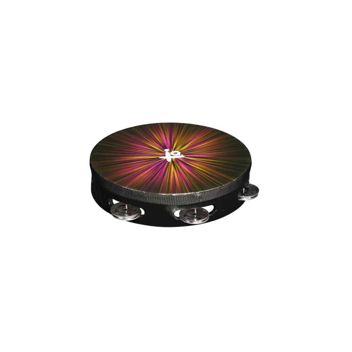 Colourful Siam oak tambourine for classroom music sessions

