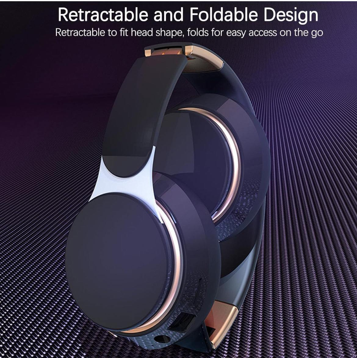 Metal frame stereo headset foldable


