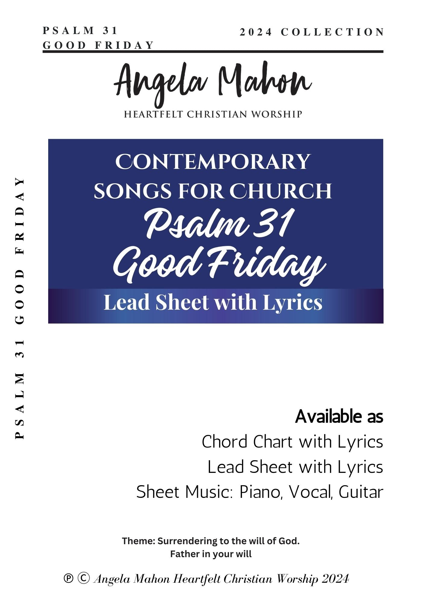 Turn onto Him lead sheet for Christian services

