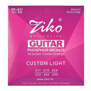 Ziko Acoustic Guitar Strings - Custom Light