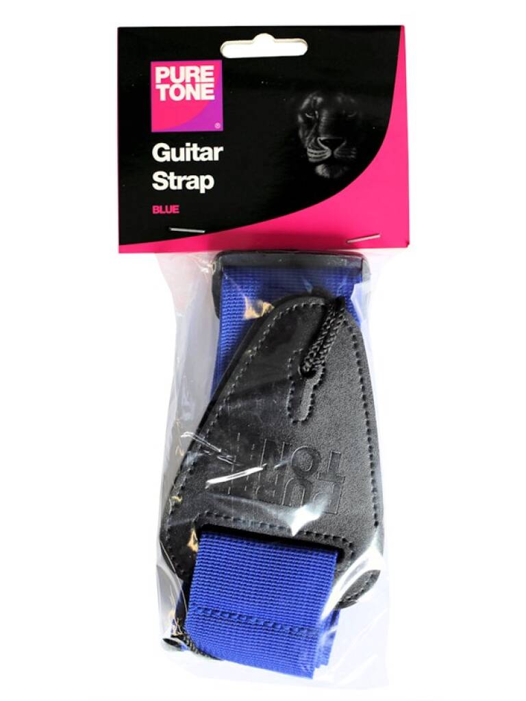 Pure Tone 2 Inch Nylon Guitar Strap Blue