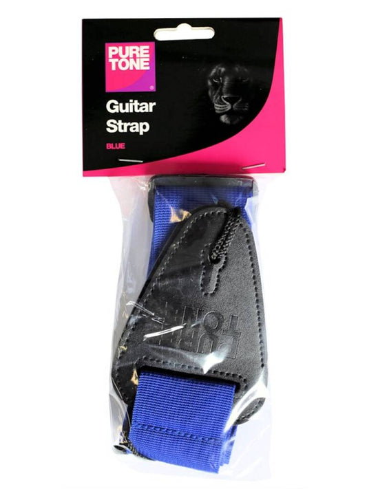 Pure Tone 2 Inch Nylon Guitar Strap Blue