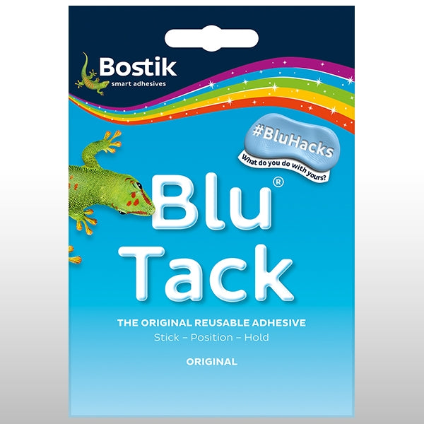 Bostik Blu-Tack reusable adhesive, 110g pack.
