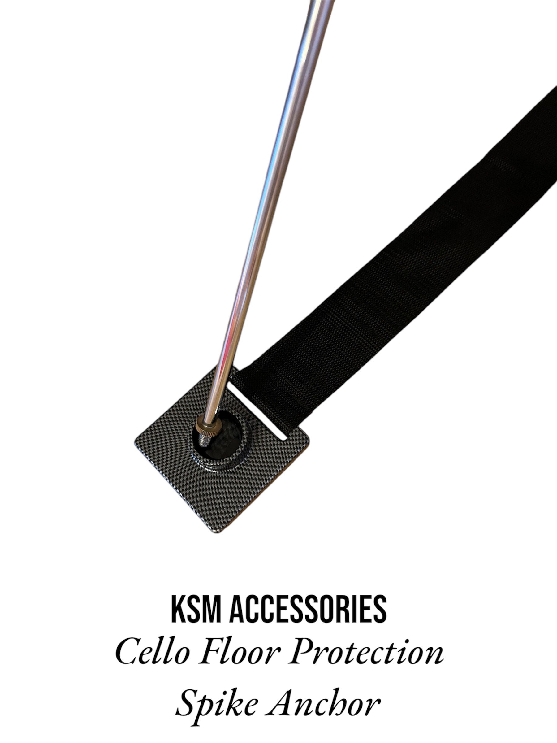 Cello spike anchor floor protector with non-slip base


