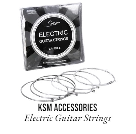 Set of nickel wound electric guitar strings 
