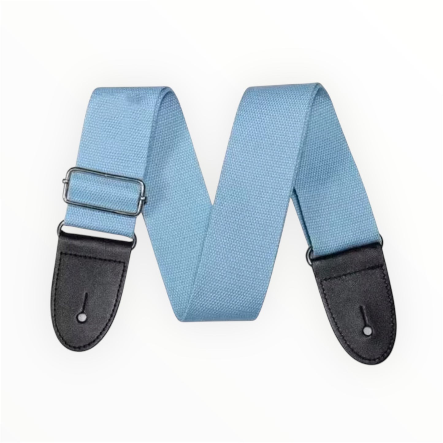 Basic nylon guitar strap with strap button tie
