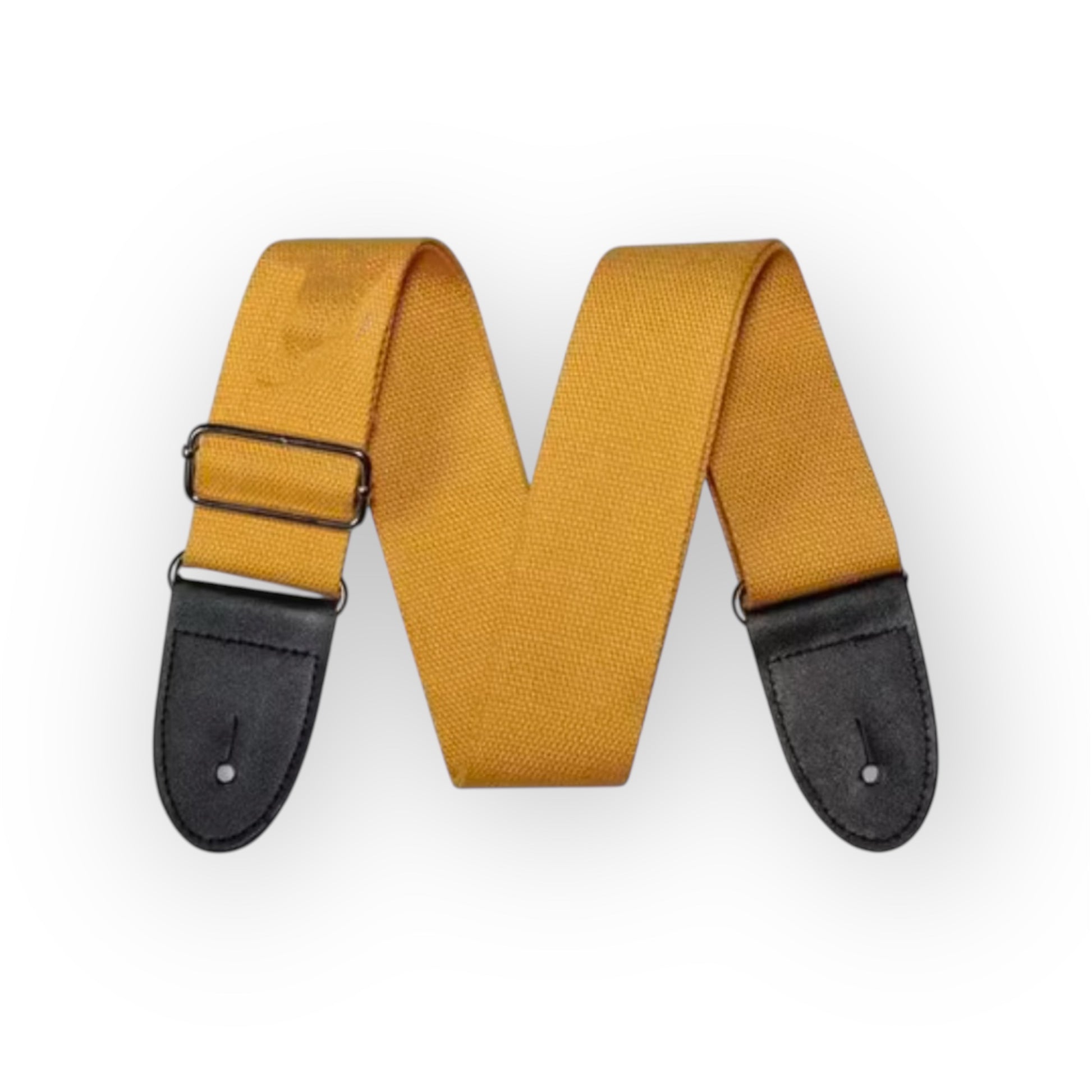 Basic nylon guitar strap with strap button tie
