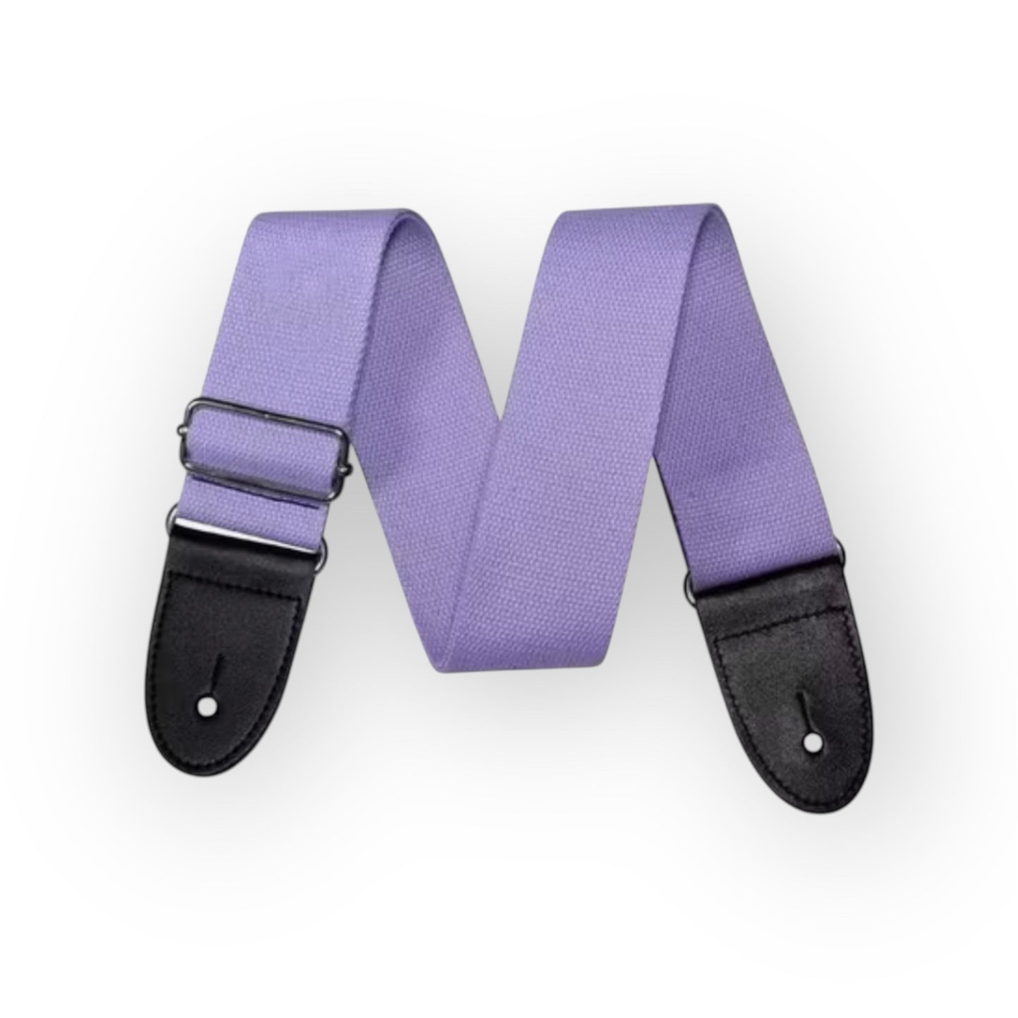 Basic nylon guitar strap with strap button tie
