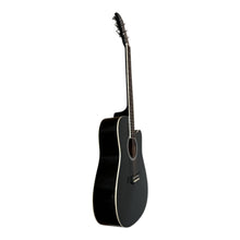 Charger l&#39;image dans la galerie, Kiltra Full Size Acoustic Guitar Gloss Black, dreadnought body


