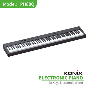 Konix digital keyboard 88 keys front view
