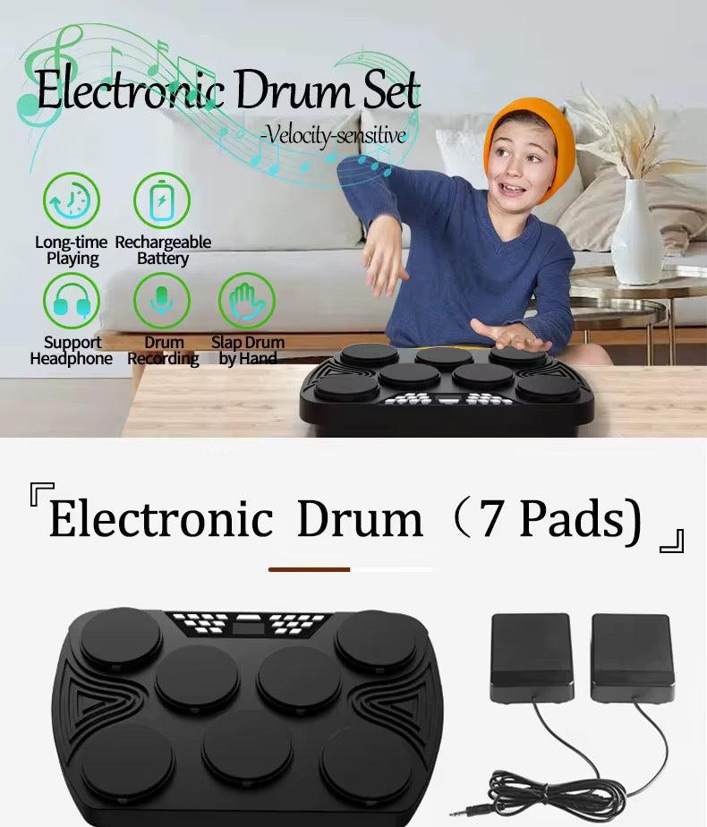Konix electronic drum kit with multiple pads and pedals





