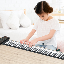 Cargar imagen en el visor de la galería, Konix PD61 Roll Up Piano fully extended with 61 flexible keys



