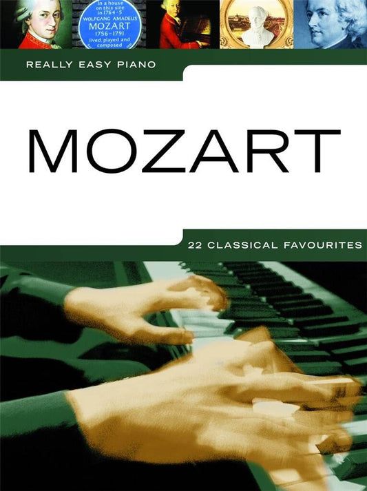 Really Easy Piano Mozart Book Cover – Easy Classical Piano Music