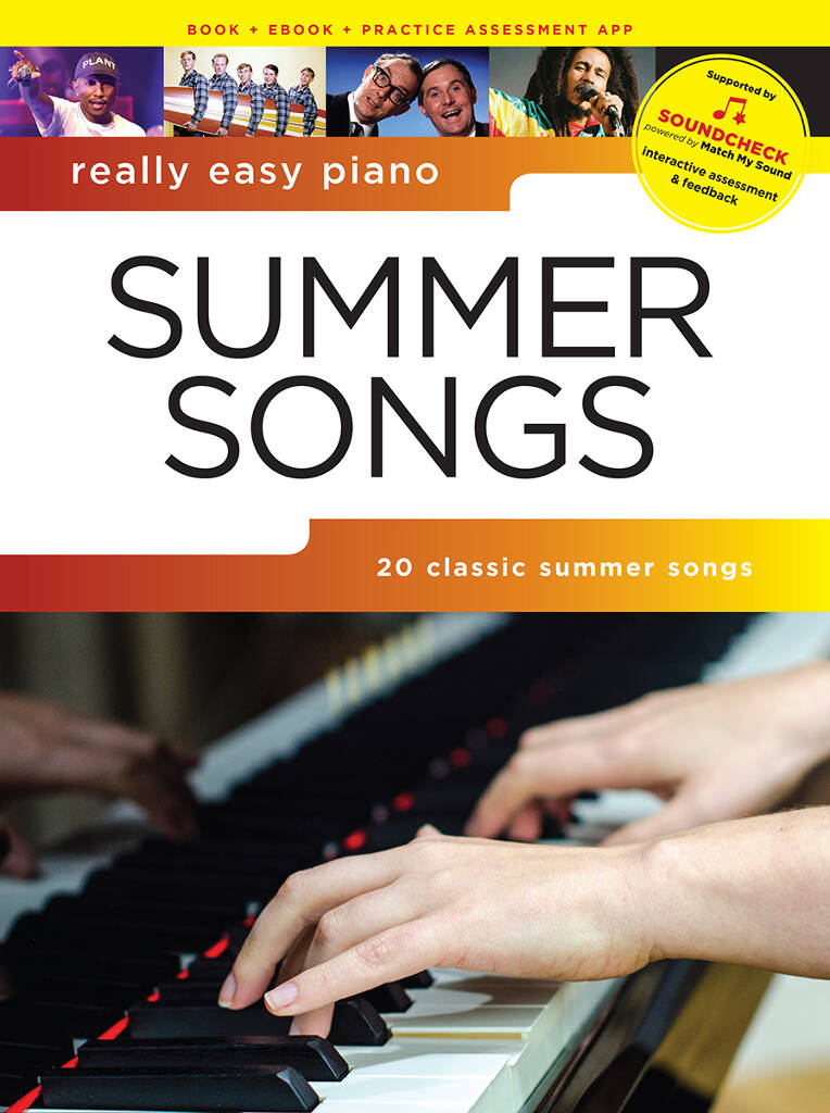 Really Easy Piano Summer Songs Book Cover – Easy Piano Music
