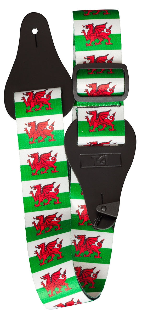 TGI Guitar Strap Welsh Dragon