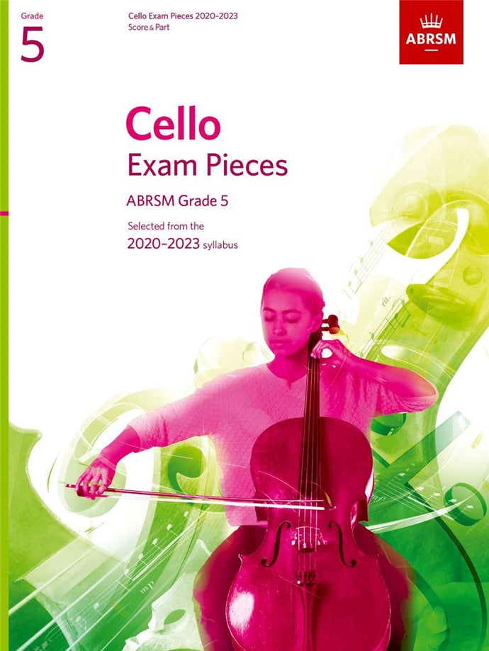 ABRSM Grade 5 Cello Exam Pieces Score and Part Book Cover

