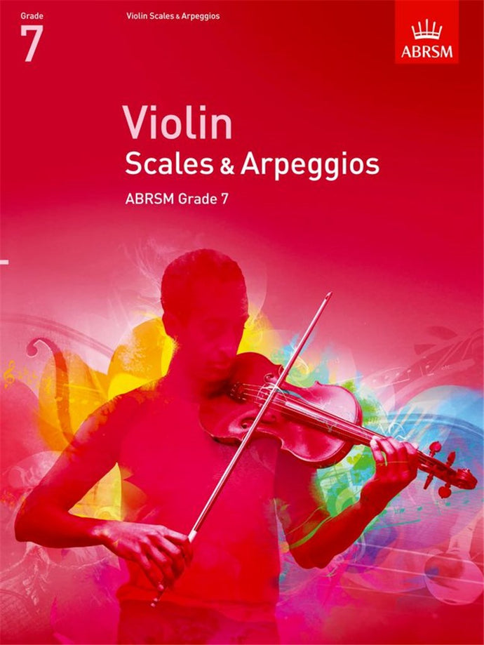 Violin Grade 7 exam book with fingering and bowing patterns

