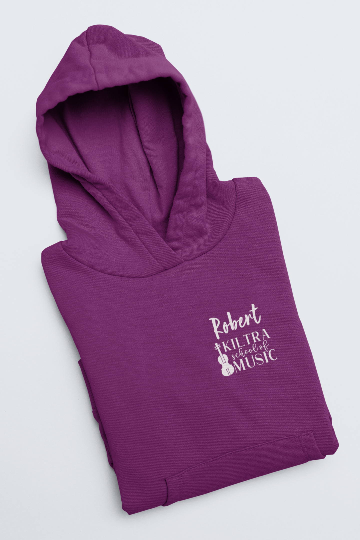 Hoodie with name in bold text for adults


