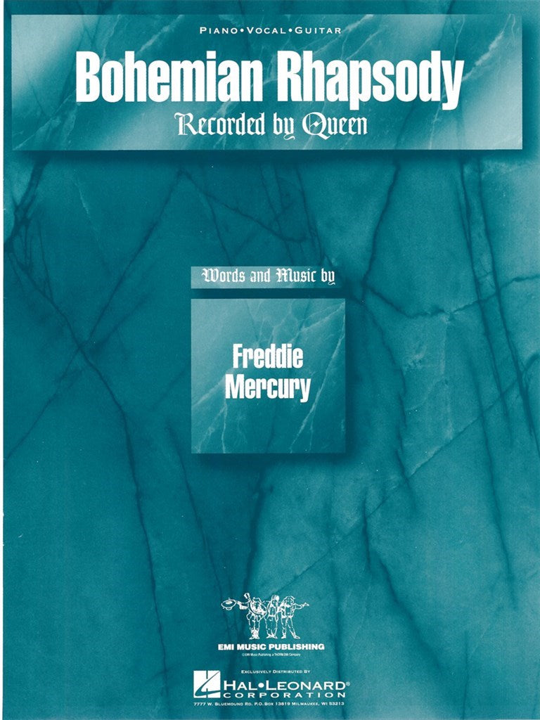Queen Bohemian Rhapsody softcover songbook by Hal Leonard

