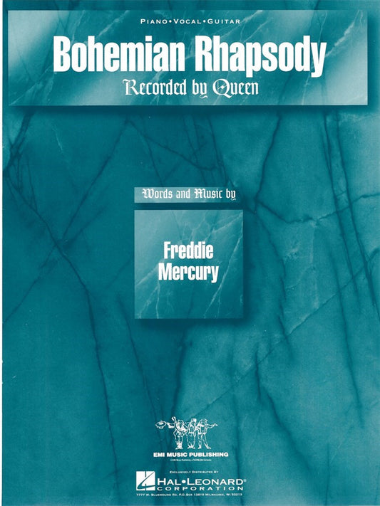 Queen Bohemian Rhapsody softcover songbook by Hal Leonard

