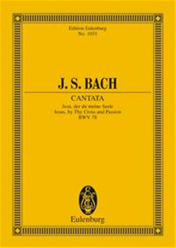 Bach sacred cantata score for mixed choir from Eulenburg

